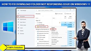 How to Fix Download Folder Not Responding Issue on Windows 11  Folder not responding  Windows 11 [upl. by Innig775]