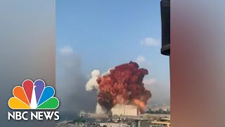 Massive Explosion In Lebanon Kills Dozens Injures Thousands  NBC Nightly News [upl. by Joyan]