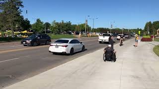 Iowa Hawkeyes Football En Route to Kinnick Stadium for 2024 Season Opener 8312024 [upl. by Elladine]