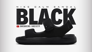 BLACK 2024 Nike Calm Sandal  PRICE  DETAILED LOOK [upl. by Nedrob382]