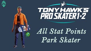 Tony Hawk Pro Skater 12  All Stat Points  Park Skater Profile Lizzie Armanto [upl. by Hamrah984]