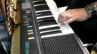 SYNTHE YAMAHA PSR 12 test sons rythmes amp flanger BLUESMAN DES CAVERNES [upl. by Mirabella]