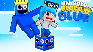 SOPRAVVIVO con UN BLOCCO di BLUE di RAINBOW FRIENDS 2 su MINECRAFT ITA [upl. by Leaffar]