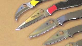 Spyderco Fully Serrated Knives SS Handles [upl. by Aisor]