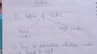 Water Chapter for Diploma 1st year students Chemistry Topics HSBTE [upl. by Rebe]