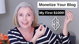 How to Monetize a Blog on Wordpress  How I made my first 1000 Blogging [upl. by Nosraep]