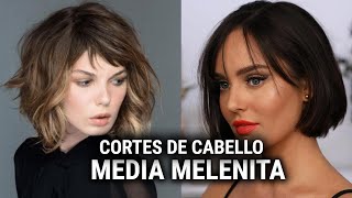 CORTES DE CABELLO MODERNOS MEDIA MELENITA CORTES DE PELO MEDIA MELENA CORTES DE MODA MEDIA MELENA [upl. by Aserehs]