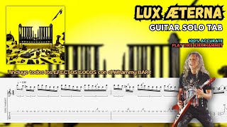 Metallica  Lux Æterna  Guitar Solo TAB Tutorial 100 ACCURATE PDF Isolated Guitar amp Backing Track [upl. by Htebaile421]