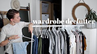 Decluttering My Wardrobe  MINIMALISM [upl. by Fougere]