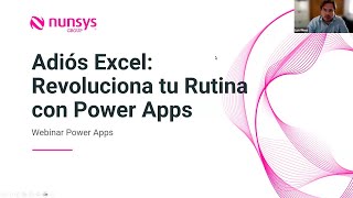 Webinar quot Adiós Excel revoluciona tu rutina con Power Appsquot [upl. by Roberto]