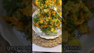 balık yanına çok güzel gitti tek başına da güzel bir salata 😋 semizotu patatessalatası salata [upl. by Simon42]