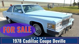 1978 Cadillac Coupe Deville  64223 Miles  FOR SALE usa cadillac vintagecars [upl. by Eberto71]