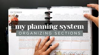 MY PLANNER SYSTEM  HOW TO ORGANIZE YOUR PLANNER SECTIONS FOR MAXIMUM PRODUCTIVITY amp EFFICIENCY [upl. by Wyne]