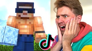 REACTING To Minecraft FAN EDITS [upl. by Oremar]