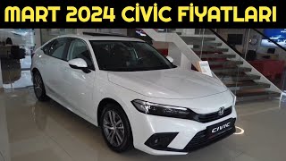 Mart 2024 Honda Civic Fiyat Listesi Açıklandı  2024 Model Civic Sedan Fiyatları [upl. by Atikam24]