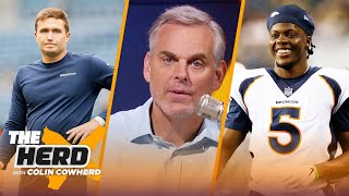 Colin on Teddy Bridgewater winning Broncos job over Drew Lock talks Zach Wilson  NFL  THE HERD [upl. by Prosser]