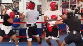 LEAK Teofimo Lopez TEARS UP Rolly Romero in SPARRING nearly KNOCKED OUT Rolando [upl. by Ellary734]