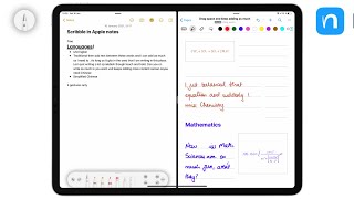 Nebo Best handwriting recognition app vs Scribble in iPadOS 14 [upl. by Ahsitak711]