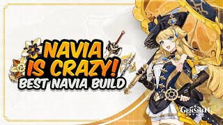 COMPLETE NAVIA GUIDE Best Navia Build  Artifacts Weapons Teams amp Showcase  Genshin Impact [upl. by Laersi294]