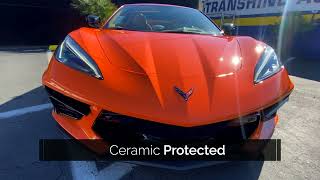 Orange Corvette covered in Ceramic coating [upl. by Jud]