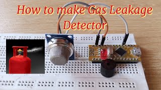 How to make Smoke and GAS Leakage Detector using Arduino  Gas sensor MQ5 interface with Arduino [upl. by Luanni]