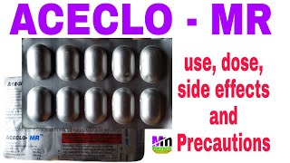 ACECLO MR TABLET  Aceclo MR Tablet uses Hindi  Aceclofenac Paracetamol amp Chlorzoxazone tablets [upl. by Mccormick]