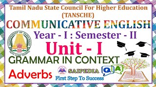 Communicative English Unit 1 Part 4 Grammar in Context Adverb UG 1st Year 2nd Semester TANSCHE [upl. by Ginzburg]