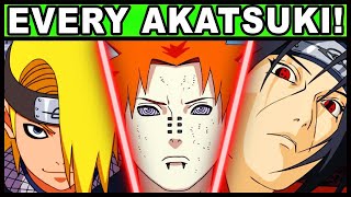 All 14 Akatsuki Members and Their Powers Explained Naruto  Boruto Every Akatsuki [upl. by Aliekat]