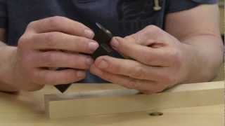 Hinge fitting using David Barrons cutting gauge [upl. by Reinaldos443]