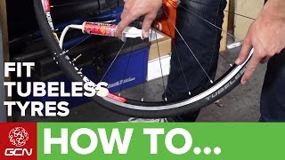 How To Fit Road Tubeless Tyres [upl. by Lalla]