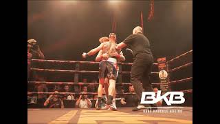 REBEL Vs 2SHARP  BKB TITLE Bare Knuckle HIGHLIGHTS bkb34 [upl. by Traweek]