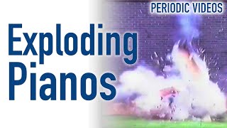 Exploding Pianos  Periodic Table of Videos [upl. by Castora]