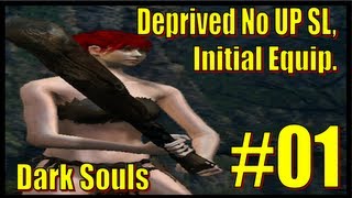 Dark Souls Deprived No UP SL Initial Equip 01 Asylum Demon Taurus Demon BOSS [upl. by Analiese]