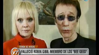 Visión Siete Murió Robin Gibb el cantante de los Bee Gees [upl. by Natal]