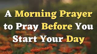 A Morning Prayer Before You Start Your Day  Please Lord Go Before Me and Prepare the Way [upl. by Lucio]