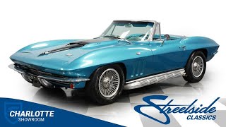 1966 Chevrolet Corvette 427 Stingray Convertible 8874CHA for sale  Charlotte Atlanta Dallas [upl. by Jobie]