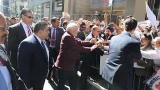 PM Modi arrives to an arousing welcome at New York [upl. by Killie]