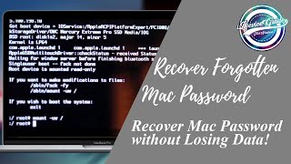 How to RecoverReset a Forgotten Mac Password without Losing Data  Part 2 [upl. by Eanad]