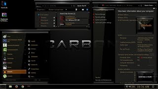 Windows 10 theme Nightshade Carbon [upl. by Doolittle965]