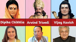 Ramanand sagar ramayan all characters then vs nowramayanbollywoodramanandsagar [upl. by Drofyar]