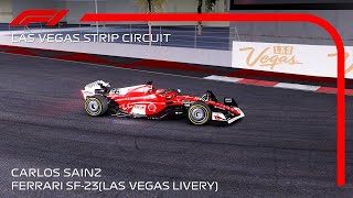 4K Assetto Corsa F1 2023 Carlos Sainz Onboard Lap Las Vegas [upl. by Lanni848]