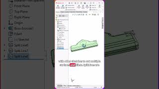 Mastering the Split Line Tool in solidworks s [upl. by Zeugirdor247]