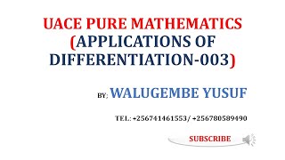 RATES OF CHANGE  DIFFERENTIATION FOR S5 amp S6 [upl. by Candra]