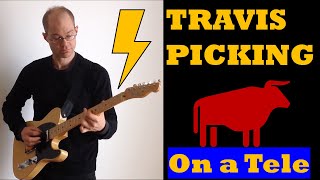 Travis Picking TWANG on a TELECASTER [upl. by Leipzig877]