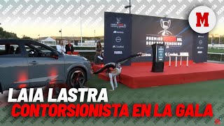 Actuación de Laia Lastra en los Premios MARCA del Deporte Femenino contorsionista de altura I MARCA [upl. by Onaicnop]