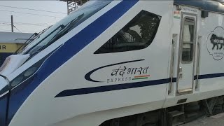 Train action at prayagraj Subedarganj  Morning rush  vandebharatexpress banaras newdelhi [upl. by Roosnam]