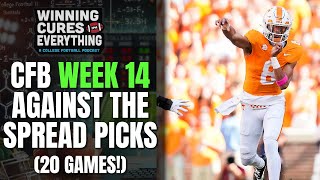 College Football Week 14 2024 Spread Picks amp Predictions  20 games [upl. by Morganica]