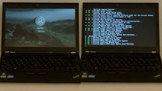 Thinkpad X230 Boot test Windows 10 vs NixOS 1709 [upl. by Larred311]