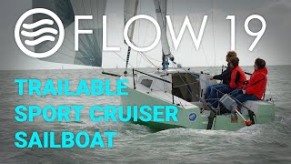 Flow 19 Sport Pocket Cruiser Sailboat  Guided Tour [upl. by Ecidnak]