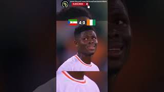 Funny Moments AFCON 2024 Ivory Coast 40 loss To Equatorial Guinea afcon2024 [upl. by Elrae84]